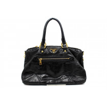 Prada Shopping Pelle Shine Vitello Nera