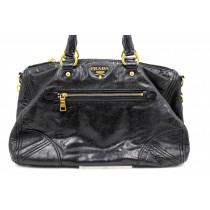 Prada Shopping Pelle Shine Vitello Nera