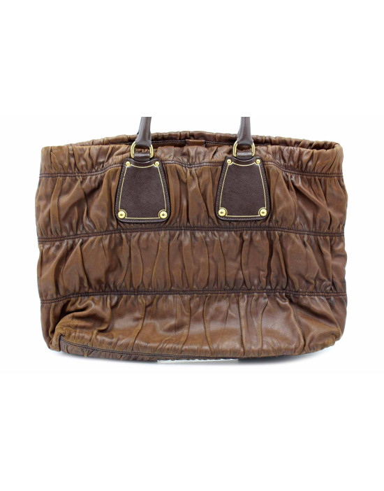 Prada Shopping Pelle Marrone
