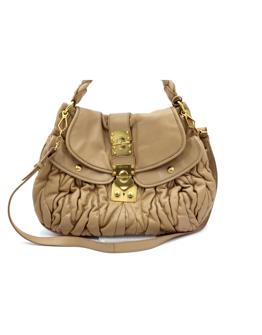 Miu Miu Coffer Pelle Crema