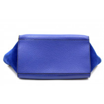 Celine Indigo Trapeze Small Pelle Bluette