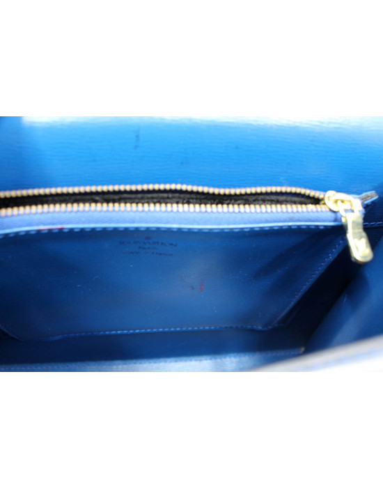 Louis Vuitton Malesherbes Pelle Epi Blu