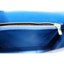 Louis Vuitton Malesherbes Pelle Epi Blu