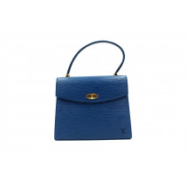 Louis Vuitton Malesherbes Pelle Epi Blu