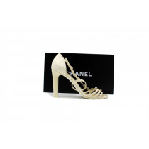 Chanel Sandali Pelle Bianca