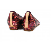 Miu Miu Ballerine Paillettes Bordeaux