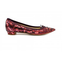 Miu Miu Ballerine Paillettes Bordeaux