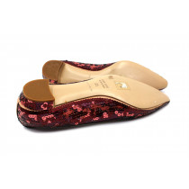 Miu Miu Ballerine Paillettes Bordeaux