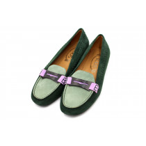 Tod's Mocassini Velluto Verde