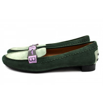 Tod's Mocassini Velluto Verde