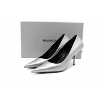 Balenciaga Decollete Pelle Argento