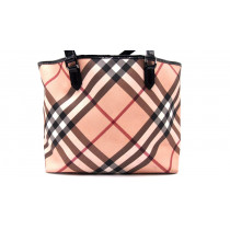 Burberry Tote Bag Check Beige