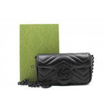 Gucci Marmont Marsupio Super Mini Total Black
