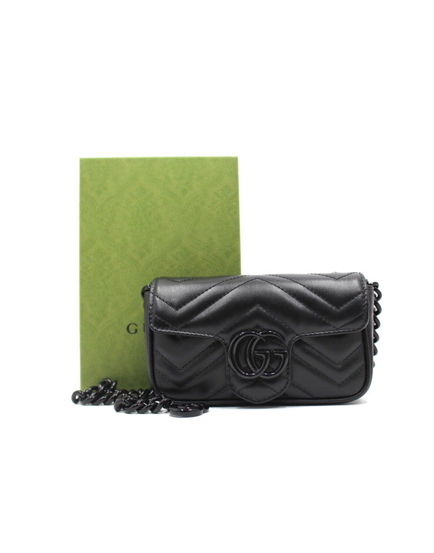 Gucci Marmont Marsupio Super Mini Total Black