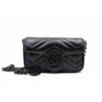 Gucci Marmont Marsupio Super Mini Total Black