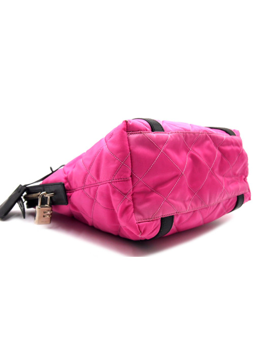 Prada Shopping Tela Vela Fucsia