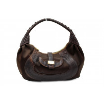 Fendi Spy Tela Marrone