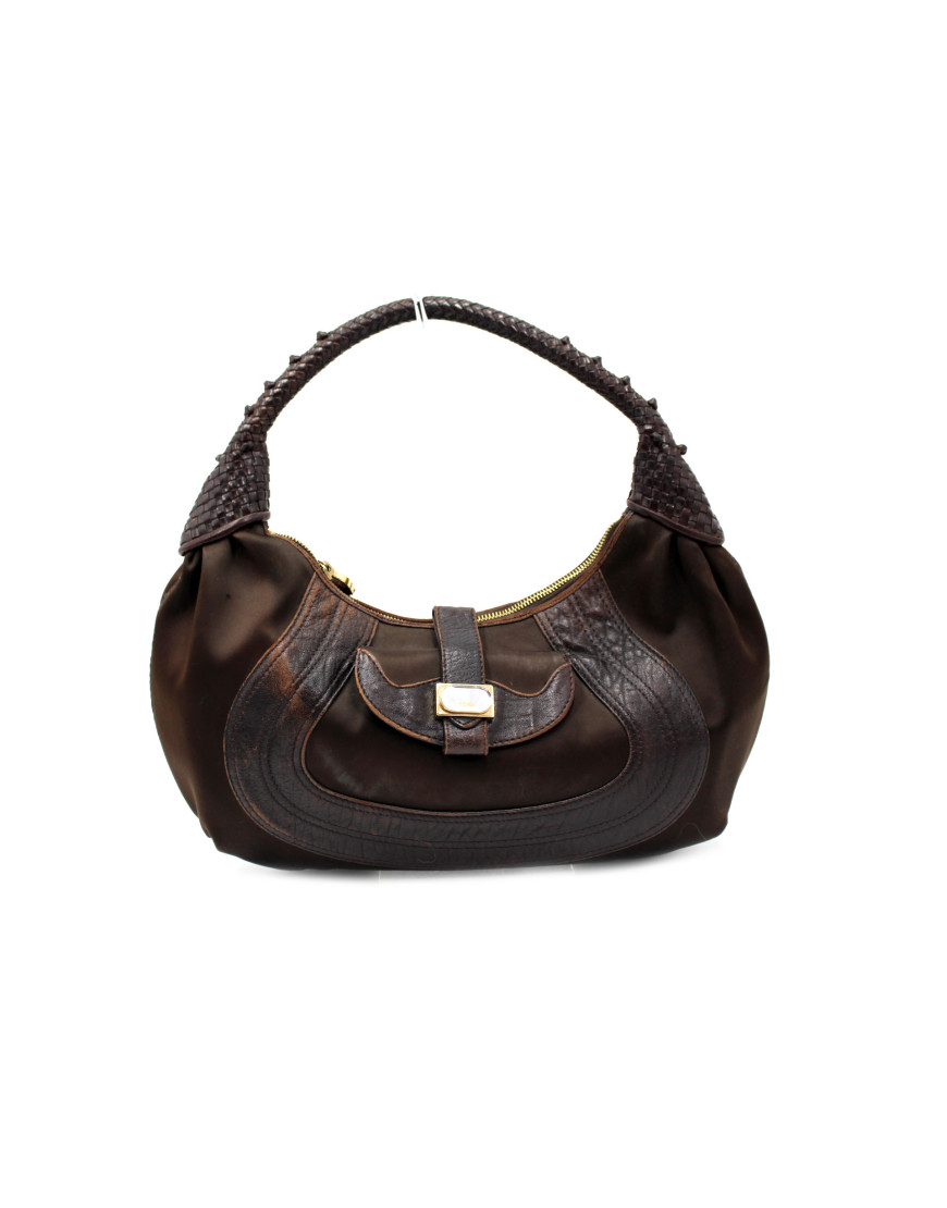 Fendi Spy Tela Marrone