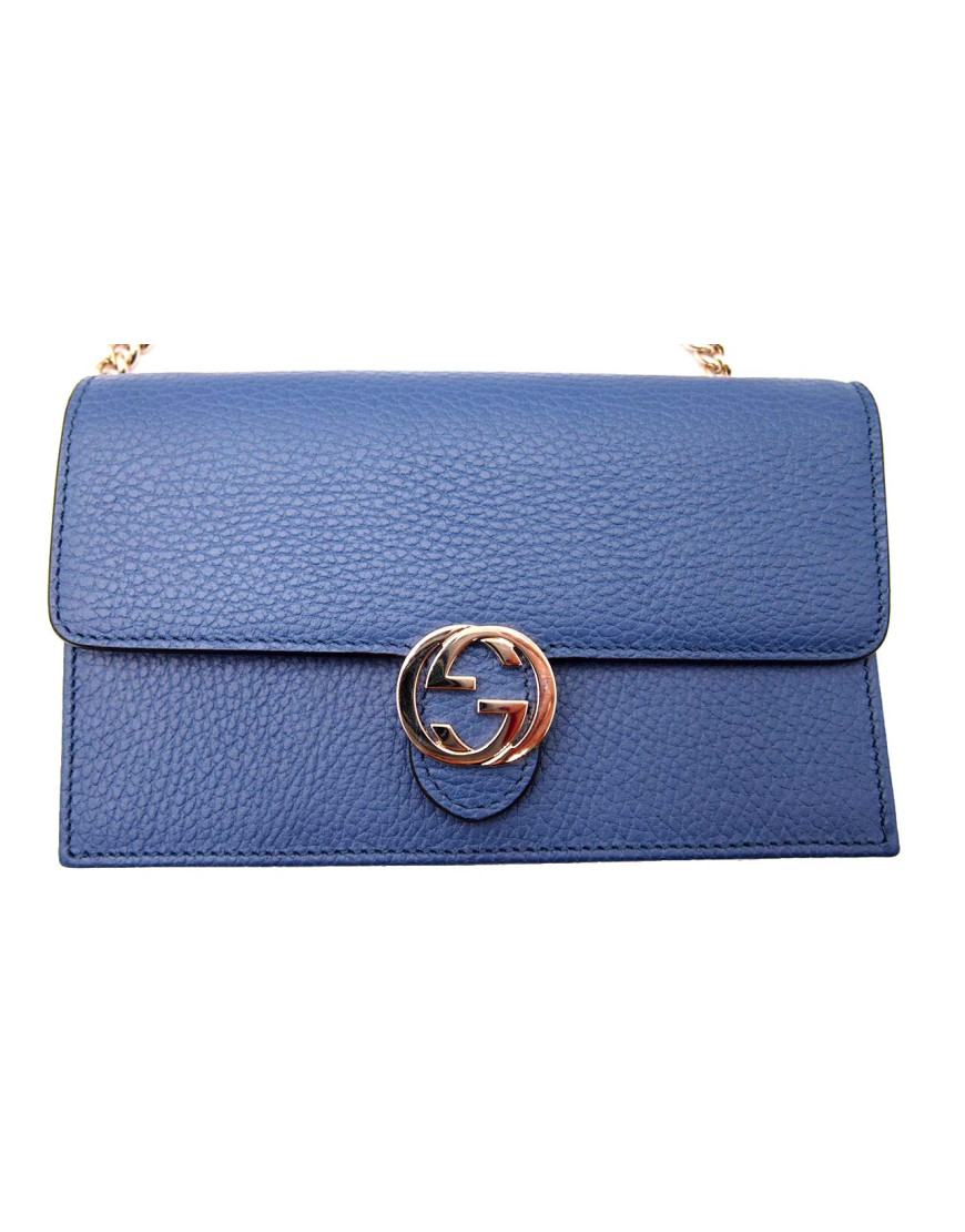 Gucci Pochette Pelle Blu