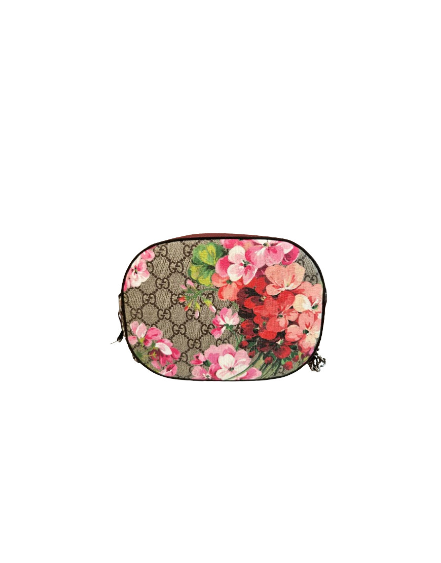 Gucci Camera Bag Blooms GG Supreme Beige