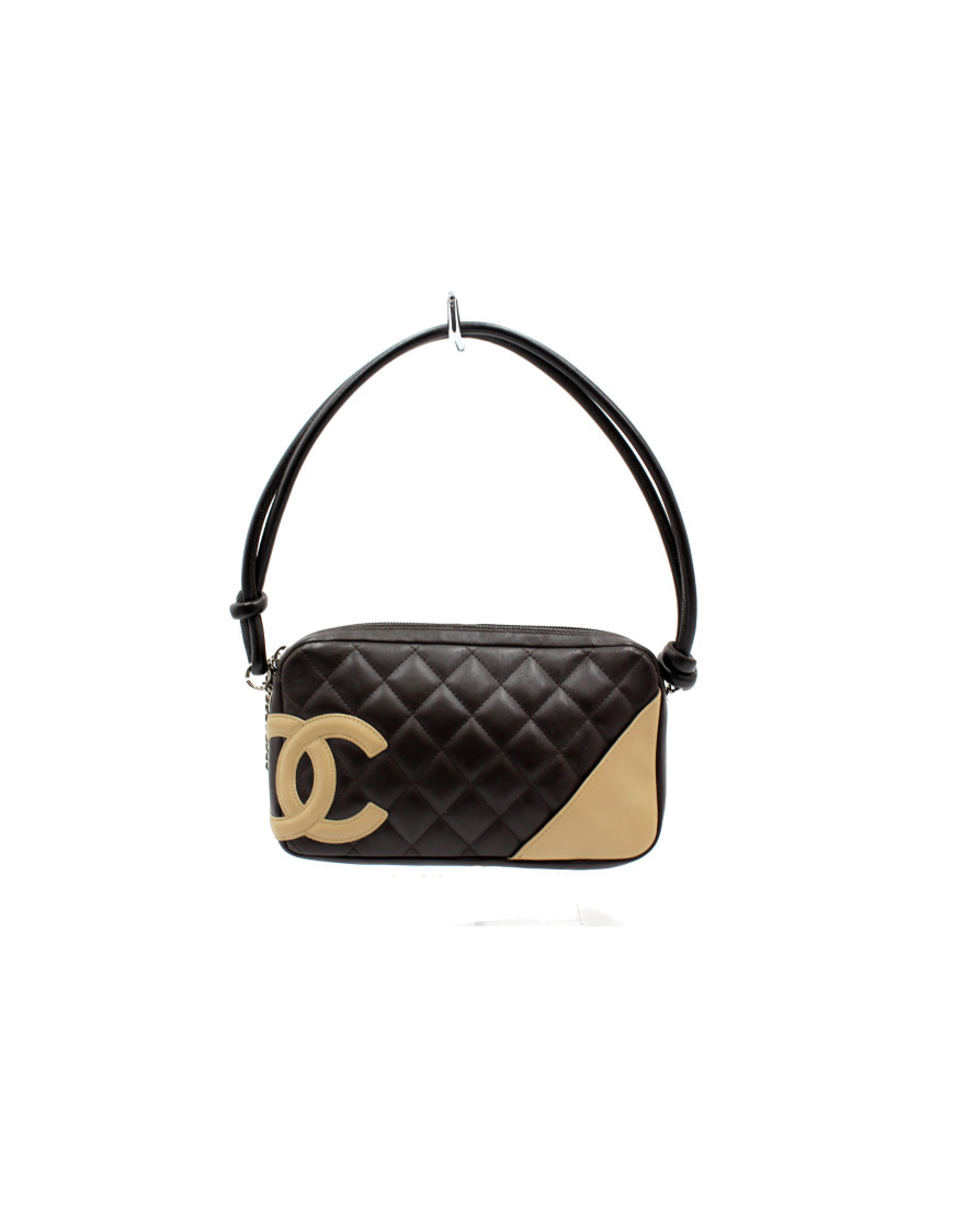 Chanel Pochette Cambon Pelle Marrone