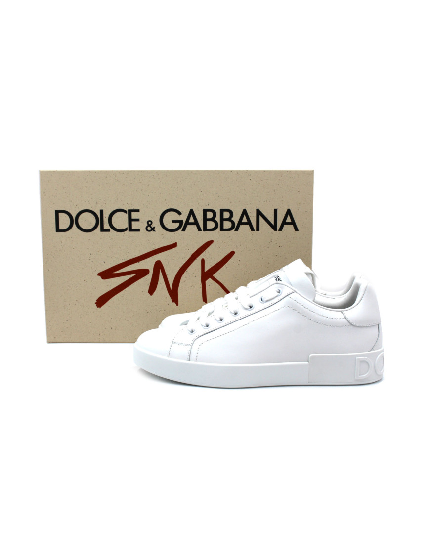 Dolce & Gabbana Sneakers Pelle Bianca