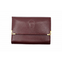 Cartier Portafoglio Pelle Bordeaux