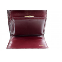 Cartier Portafoglio Pelle Bordeaux