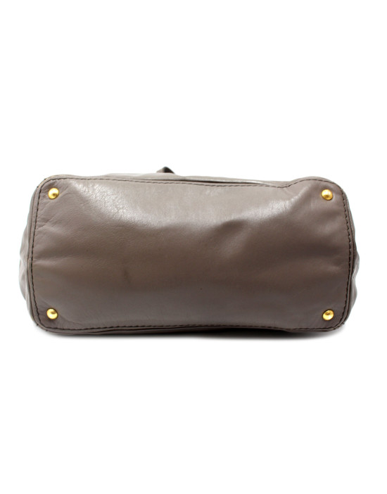 Prada Shopping Pelle Grigia