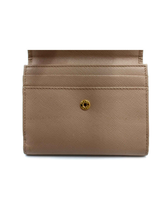Prada Portafoglio Pelle Beige