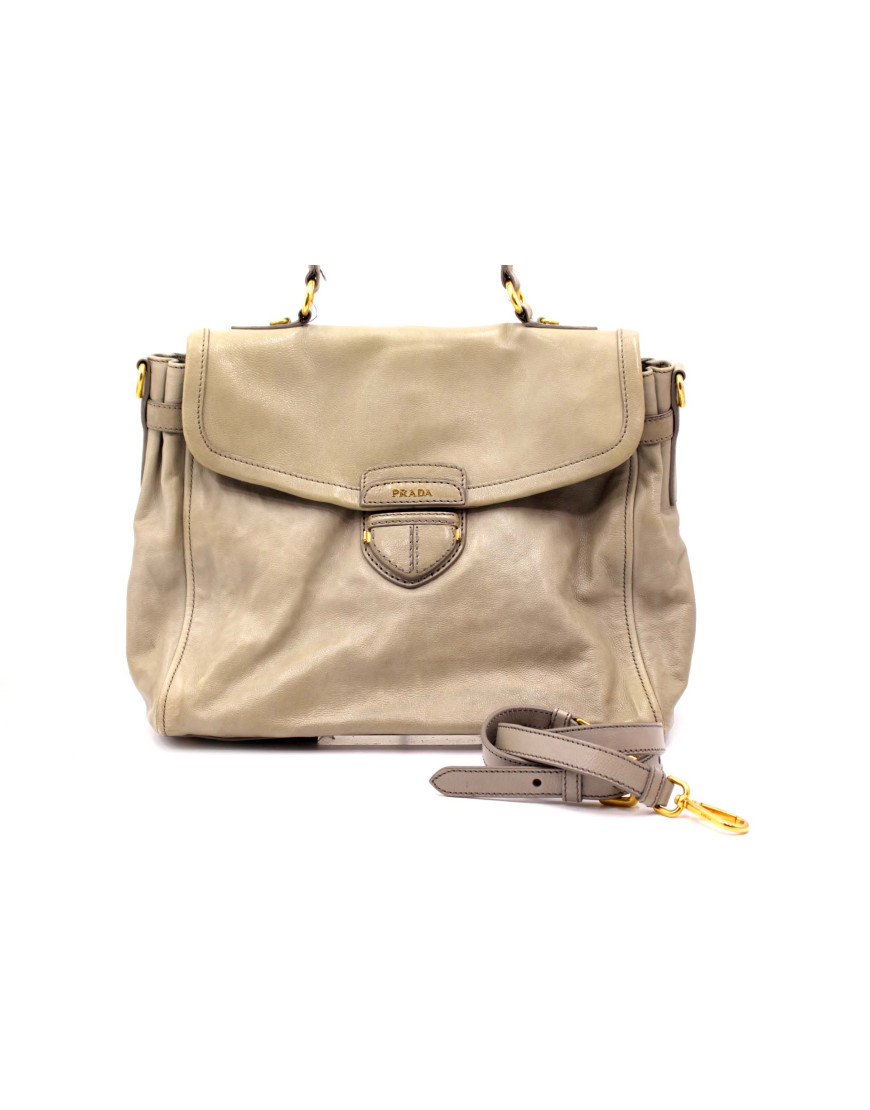Prada Shopping Pelle Grigia