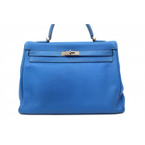 Hermes Kelly 35 Pelle Blu