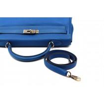 Hermes Kelly 35 Pelle Blu