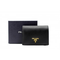 Prada Portafoglio Pelle Nera