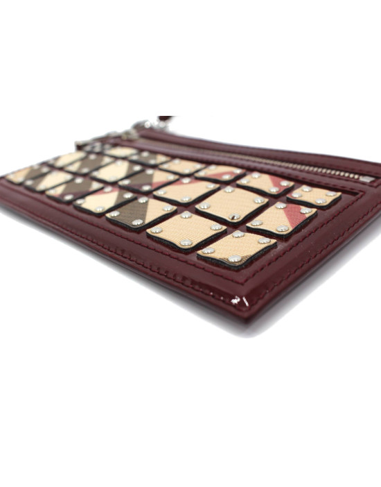 Burberry Pochette Check e vernice