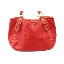 Prada Shopping Pelle Rossa