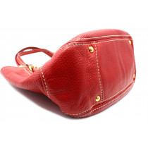 Prada Shopping Pelle Rossa