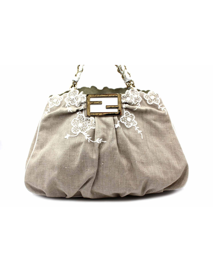 Fendi Mia Tela Beige