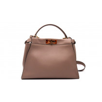 Fendi Peekaboo Pelle Etoupe Resina