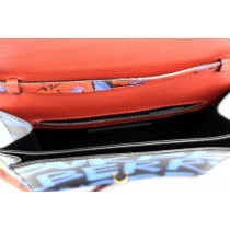 Burberry Banner Graffiti Cuir Rouge et Bleu