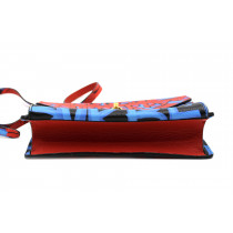 Burberry Graffiti Banner Pelle Rossa e Blu