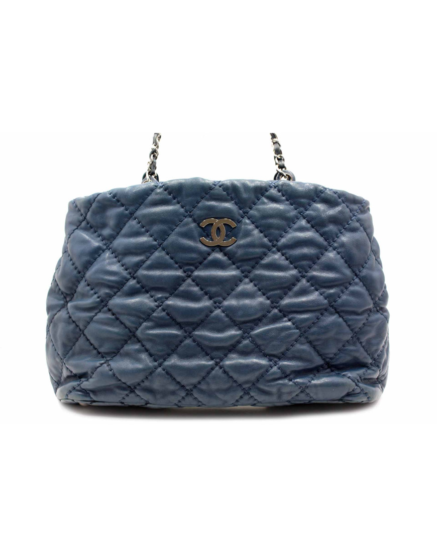 Chanel Shopping Pelle Blu Cobalto