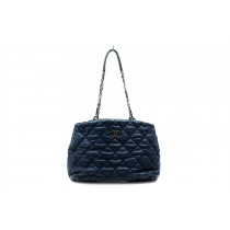 Chanel Shopping Pelle Blu Cobalto