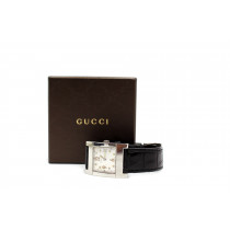 Gucci Orologio Dial 7700 Pelle Nera