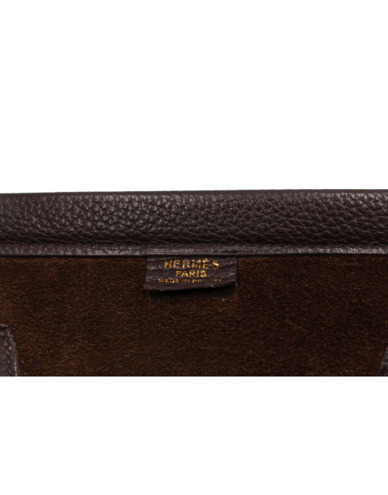 Hermes Hippo Pelle Marrone