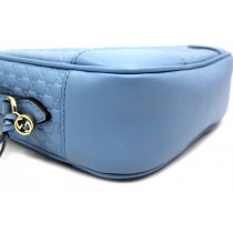 Gucci Bree Tracolla Pelle Azzurra