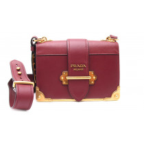 Prada Cahier Pelle Saffiano Bordeaux