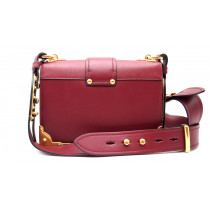 Prada Cahier Pelle Saffiano Bordeaux