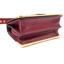 Prada Cahier Pelle Saffiano Bordeaux