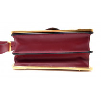 Prada Cahier Pelle Saffiano Bordeaux